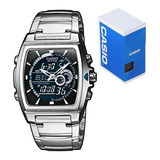 Reloj Casio Edifice Efa120 Acero Termómetro Cristal Mineral