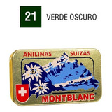 Anilinas Montblanc® Cajita Dorada Color 21. Verde Oscuro