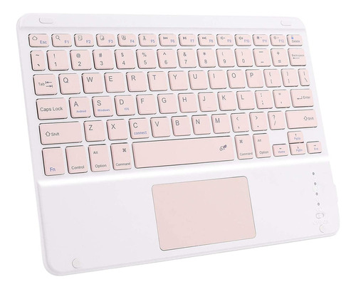 Teclado Delgado Inalámbrico Bluetooth Con Touch Pad Para