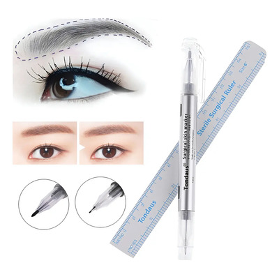 Marcador Quirurgico Diseño Microblading Azul/violeta