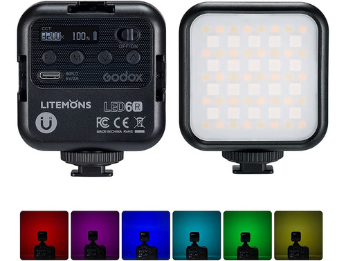 Godox Litemons Led6r Rgb Luz De Video Led Luz De Cámar...