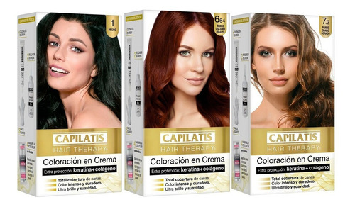 Tintura Capilatis Kit Hair Therapy  X 3 Unidades