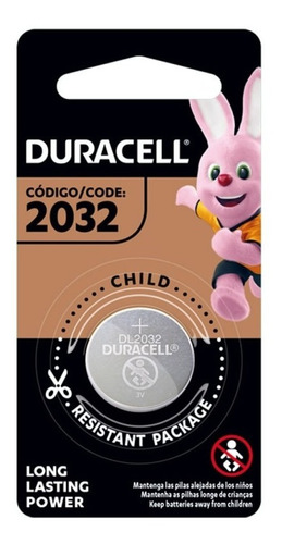 Pila Bateria Litio Cr 2032 Duracell Unitaria