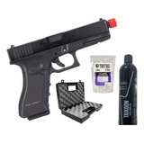 Combo Airsoft Pistola Vigor Rossi Glock Vg V17 G17 Blowback