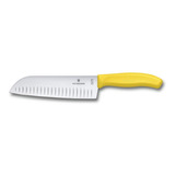 Cuchillo Santoku Swiss Classic Amarillo Victorinox 6.8526.17