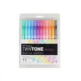 Tombow 61501 Twintone Marcador Definido, En Colores Pastel, 