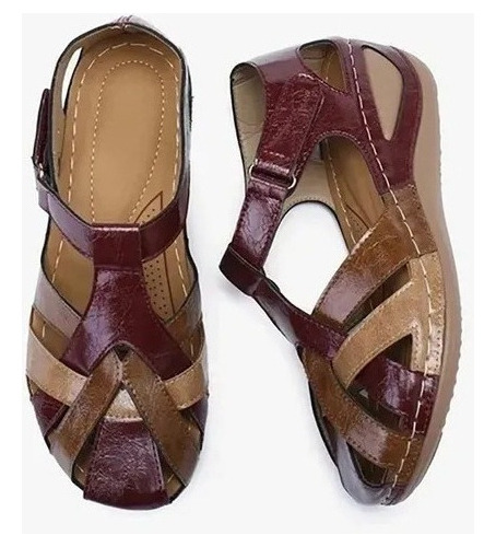 Sandalias Ortopédicas De Mujer Zapatos Retro Con Dedos