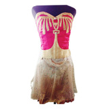 Vestido Conjunto Wonder Woman 