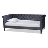 Baxton Studio Sofa Cama Cora, Individual, Gris