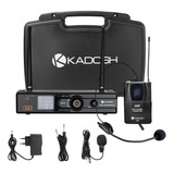 Microfone Headset Sem Fio Profissional Uhf  Kadosh K 501h 