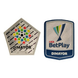 Set 2 Parches Liga Betplay 2024 Dimayor Camiseta Millonarios