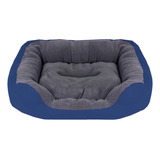 Cama Para Perro Pet To Bed Polar Azul Mediana