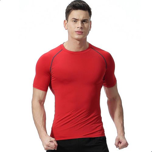 Camiseta Para Gym Licra Fria Slim  Deportiva Respirable