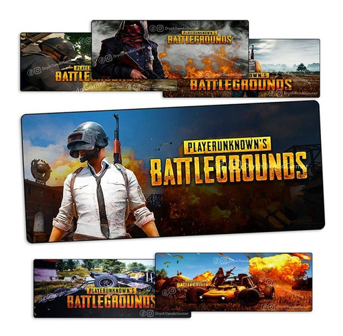 Mouse Pad Gamer Xl Antideslizante Con Diseños 80x30 Cm Pubg