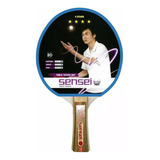 Paleta De Ping Pong Sensei 4 Star Negra Y Roja Tenis De Mesa