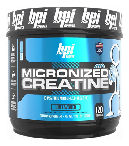 Suplemento En Polvo Bpi Sports  Suplementos Micronized Creatine Creatina Monohidratada En Pote De 600g 120 Un