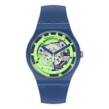 Reloj De Cuarzo Swatch Suon147 Monthly Drops Green Anatomy,