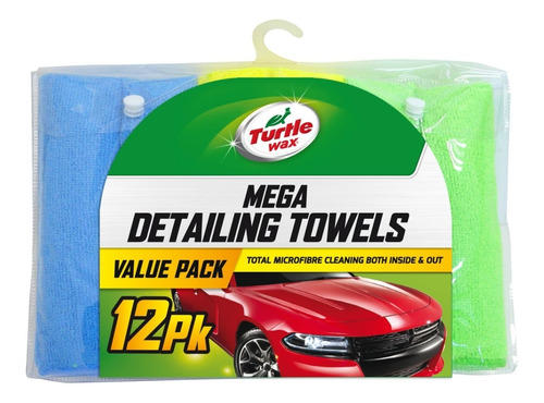 Microfibras X12 Mega Detailing Towels Auto Turtle Wax Pro