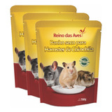 Kit 03un Banho A Seco Para Hamster E Chinchila 700gr 