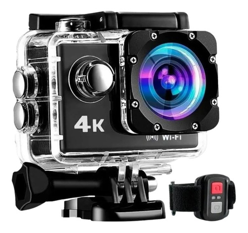 Cámara Deportiva 4k Uhd Wifi Control Sumergible Tipo Go Pro