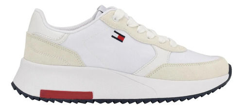 Tenis Tommy Hilfiger Zidya Blanco Original Para Dama