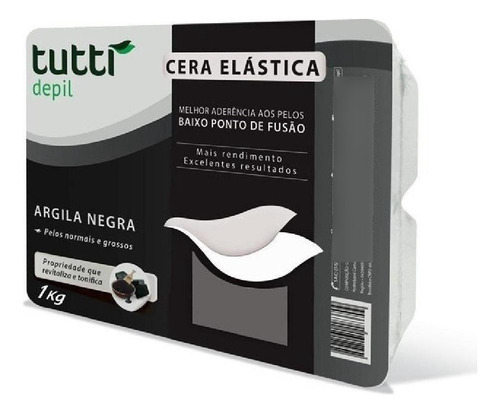 Tutti Kit Com 2 Ceras Elástica Negra 01kg