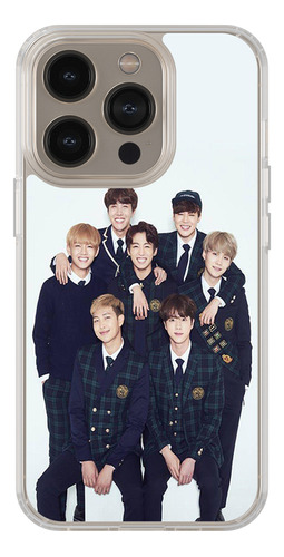 Funda Transparente Para iPhone Chicos Bts )