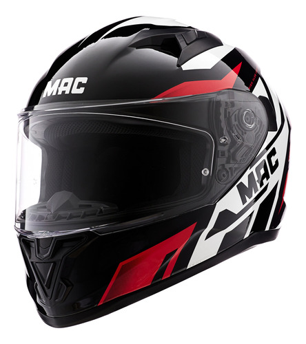 Casco Moto Integral Mac Speed Joy Visor Simple