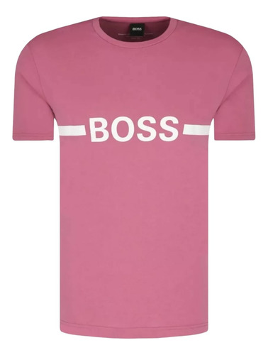 Playera Boss Beachwear Rosa Para Hombre - Original Y Nuevo