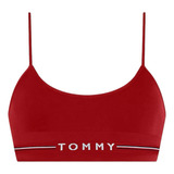 Top Bralette Tommy Hilfiger Unlined Rojo 100% Original
