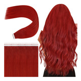 Youngsee - Extensiones De Cabello Con Cinta Roja De 22 Pulga