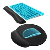 Almohadilla De Reposamuñecas Mouse Alfombrilla Teclado Pad 