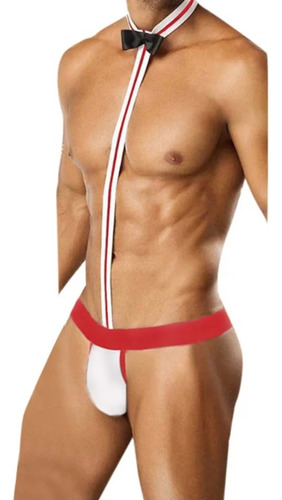 Cueca Fantasia Sexy Jockstrap Fio Dental Gravata Lgbt Gay 