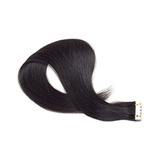 Extensiones Cabello Humano Cinta Adhesiva 55cm Negro Marrón