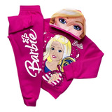 Kit Conjunto Moletom Infantil Menina Personagem Barbie