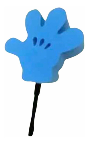  Enfeite De Antena Mão Do Mickey Azul -  Antena Carro