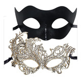 Paquete 2 Mascaras Para Parejas Venecianas Halloween Para De