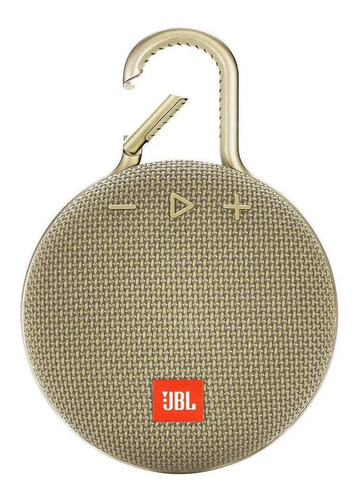 Bocina Jbl Clip 3 Con Bluetooth Waterproof Desert Sand 