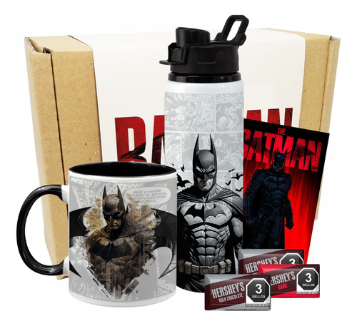 Mugs Kit De Regalo Batman / Mundo Dc / Termo