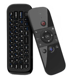 Controle Teclado Air Mouse W1 Voz Giroscópio Android Tv Box