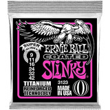 Encordado Ernie Ball 3123 Super Slinky Titanio Guitarra