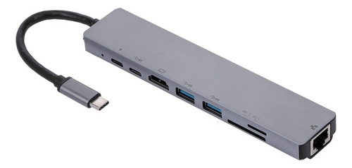 Hub Usb Converter 8in1 Usb-c Multi-função Laptop