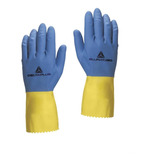 Par Guantes Flocado Latex Doble Baño Ve330 Delta Plus