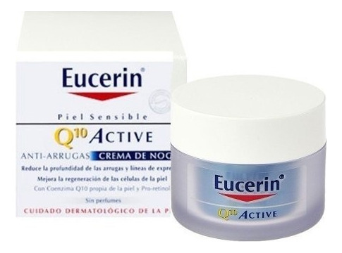 Eucerin Q 10 Crema Antiarrugas De Noche Piel Sensible 50g