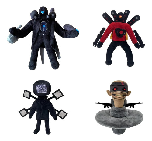 Cambiador Skibidi-plush, Cameraman Plush, Speaker Plush