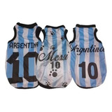 Camiseta Argentina Sin Mangas Para Perros Talle 5 Maxscotas 