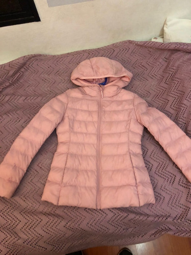 Campera Uniqlo Kids Rosa, Poco Uso. Original Importada