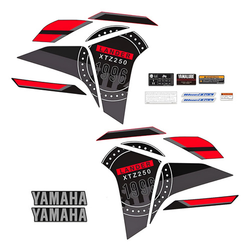 Kit Adesivo Faixa Adesiva Yamaha Lander Xtz 250 Xtz250 2023