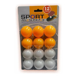 Pelota De Pin-pon Mesa Tenis Balls Blancas Y Naranja 12 Und