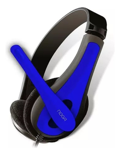 Auriculares Noga Voice Con Micrófono Azul